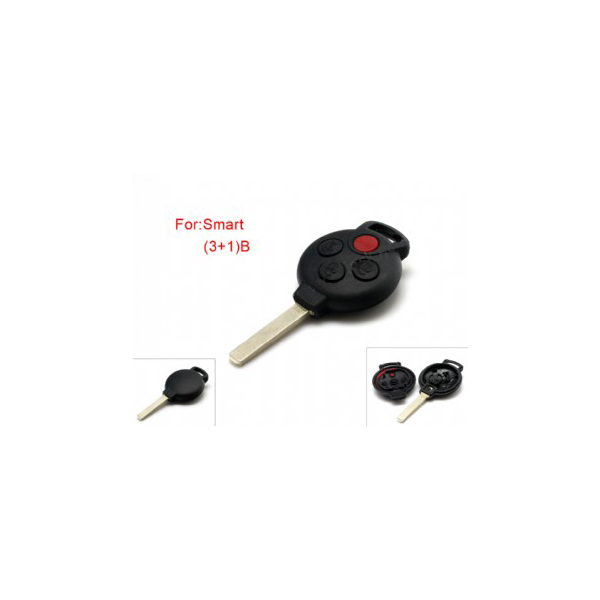 Smart Key Shell 3+1 Button Without Logo for Benz 10pcs/lot