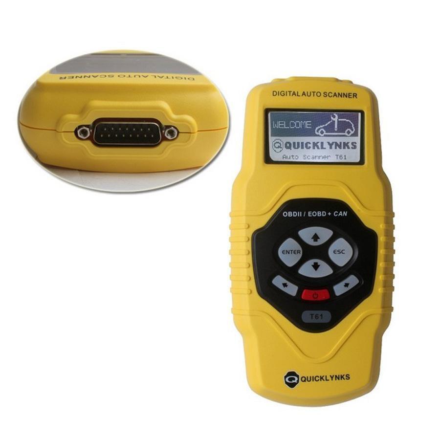 CAN OBD2/EOBD Code Scanner T61 Multilingual and Updatable