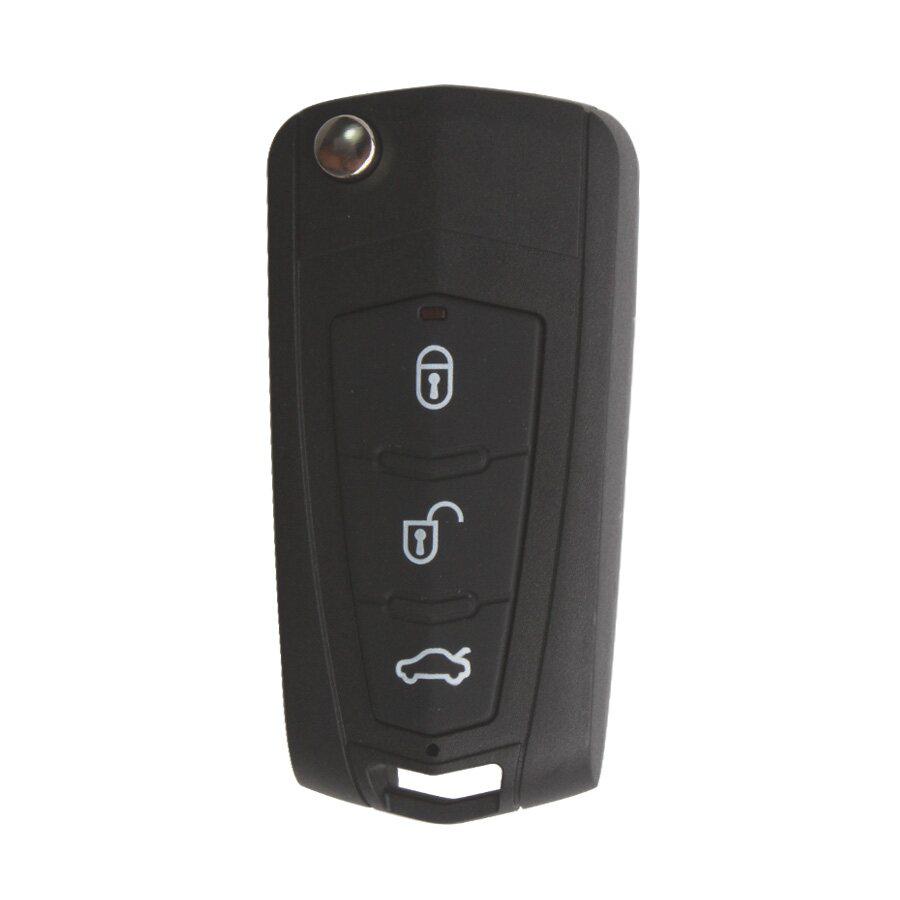 New  Modified Remote Key Shell 3 Button (With Battery Metal ) For KIA Carens 5pcs/lot