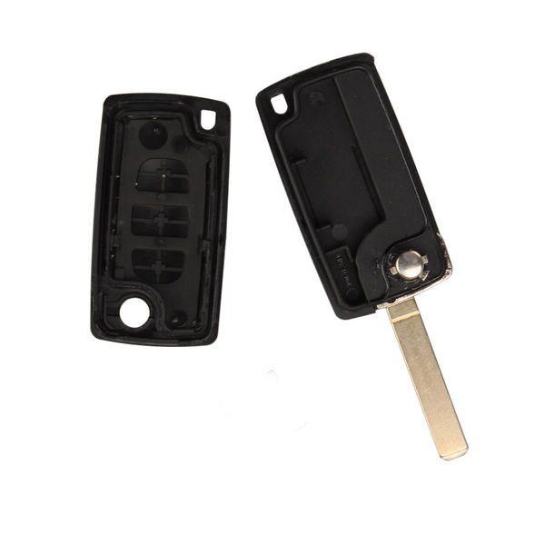 Remote Key Shell 3 Button (Light Button Without Battery Location) For Citroen Flip 5pcs/lot