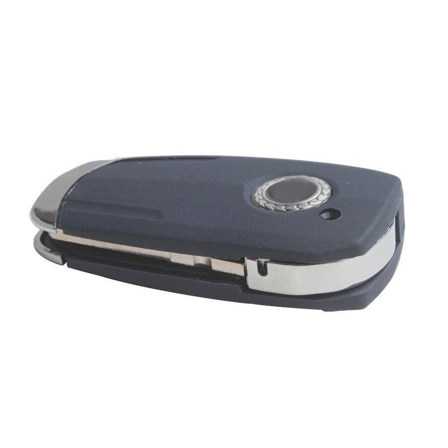 Flip Remote Key Shell 1 Button Blue Color Flat Slotting for Fiat 5pcs/lot