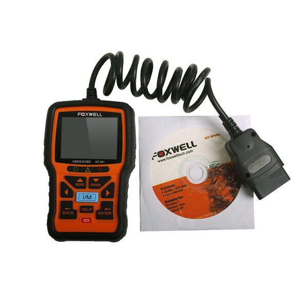 Foxwell NT301 CAN OBDII/EOBD Code Reader Support Multi-Languages