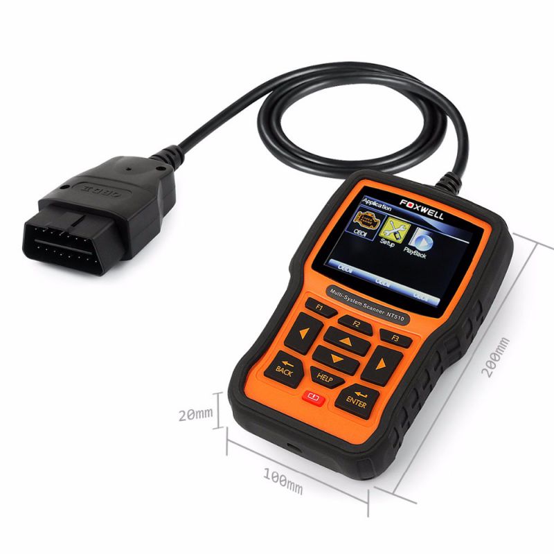 Foxwell NT510 Multi-System Scanner Support Multi-Languages