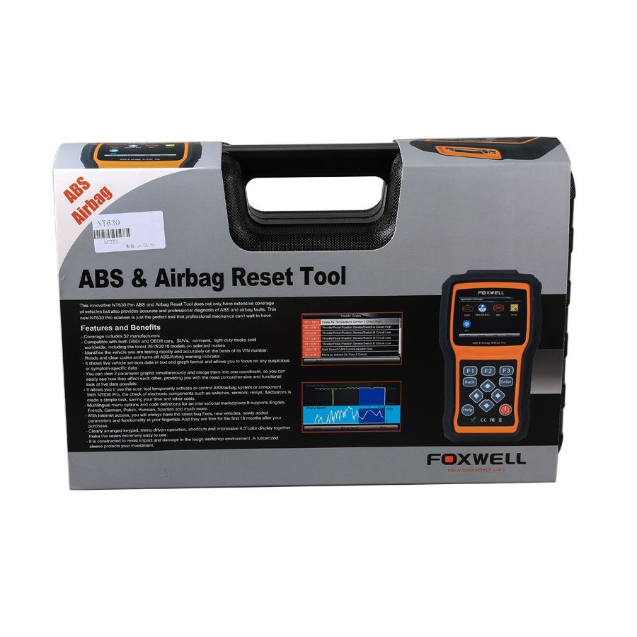 Foxwell NT630 AutoMaster Pro ABS Airbag Reset Tool