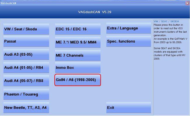 VAG Can V5.29 software display 1
