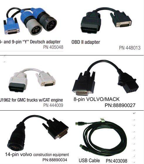 nexiq 125032 truck scanner cable list