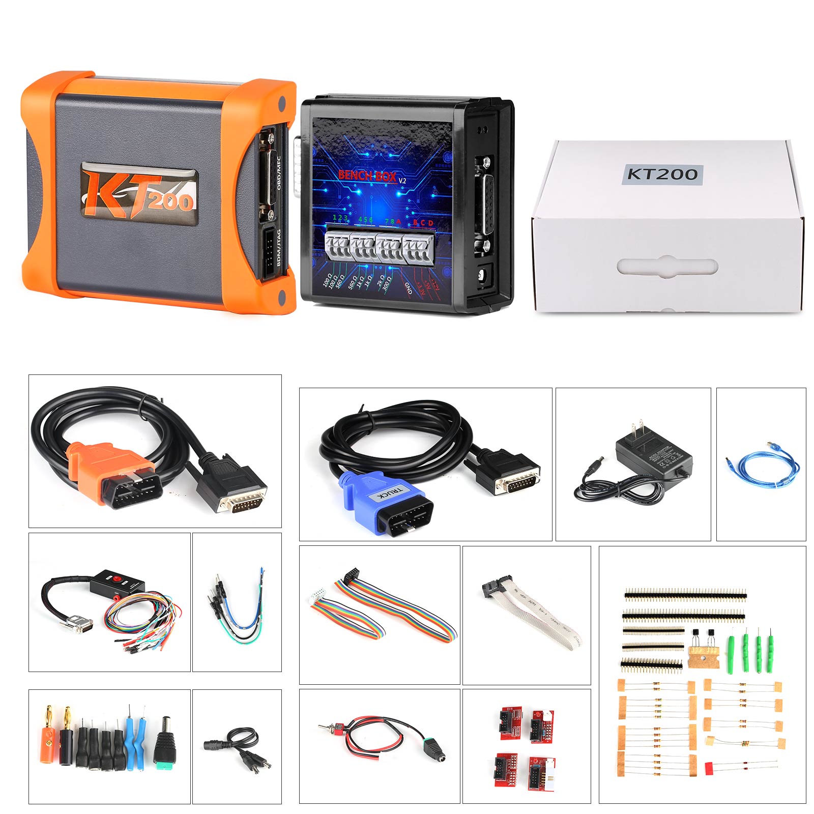 [Basic Promotion Version] KT200 Auto Diagnostic Tool Support ECU Maintenance Chip Tuning DTC Code Removal OBD/BOOT/BDM/JTAG