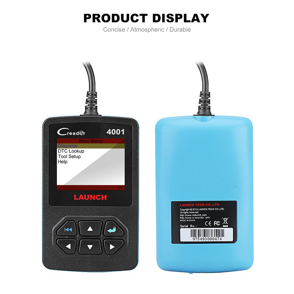 Launch CReader 4001 OBD2 Code Reader Diagnostic Scanner