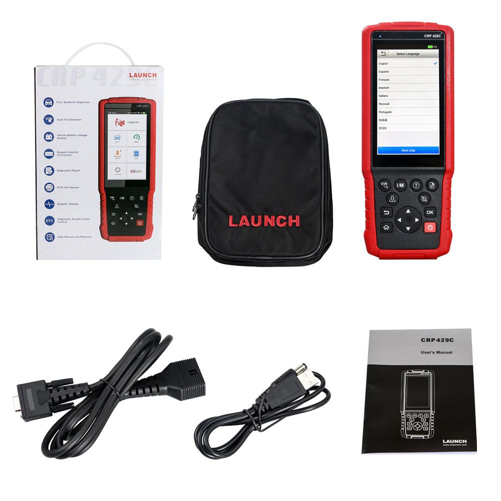 LAUNCH X431 CRP429C Auto Diagnostic tool for Engine/ABS/SRS/AT+11 Service CRP 429C OBD2 Code Scanner