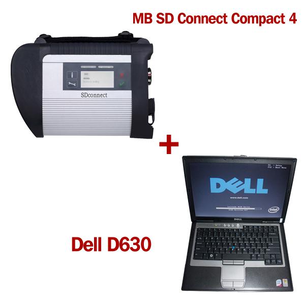 2016.9V MB SD Connect Compact 4 Star Diagnosis Plus Dell D630 Laptop 2GB Memory Software Installed Ready to Use