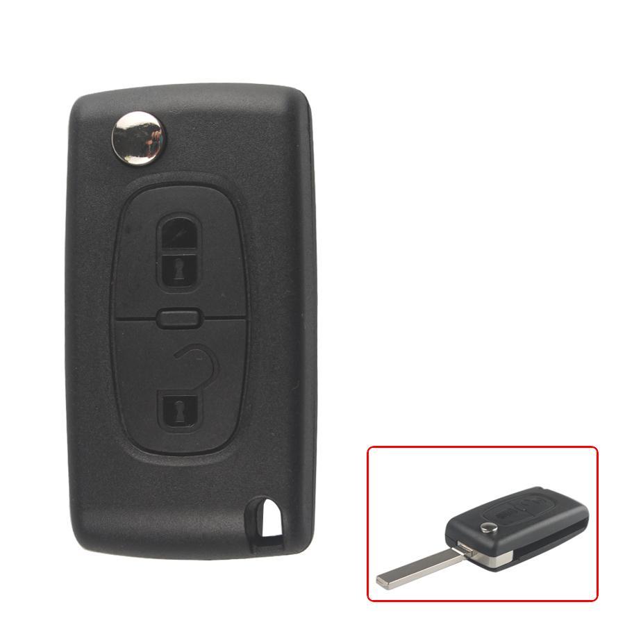 Remote Key For Citroen 2 Button Mhz 433 VA2 2B( without groove)