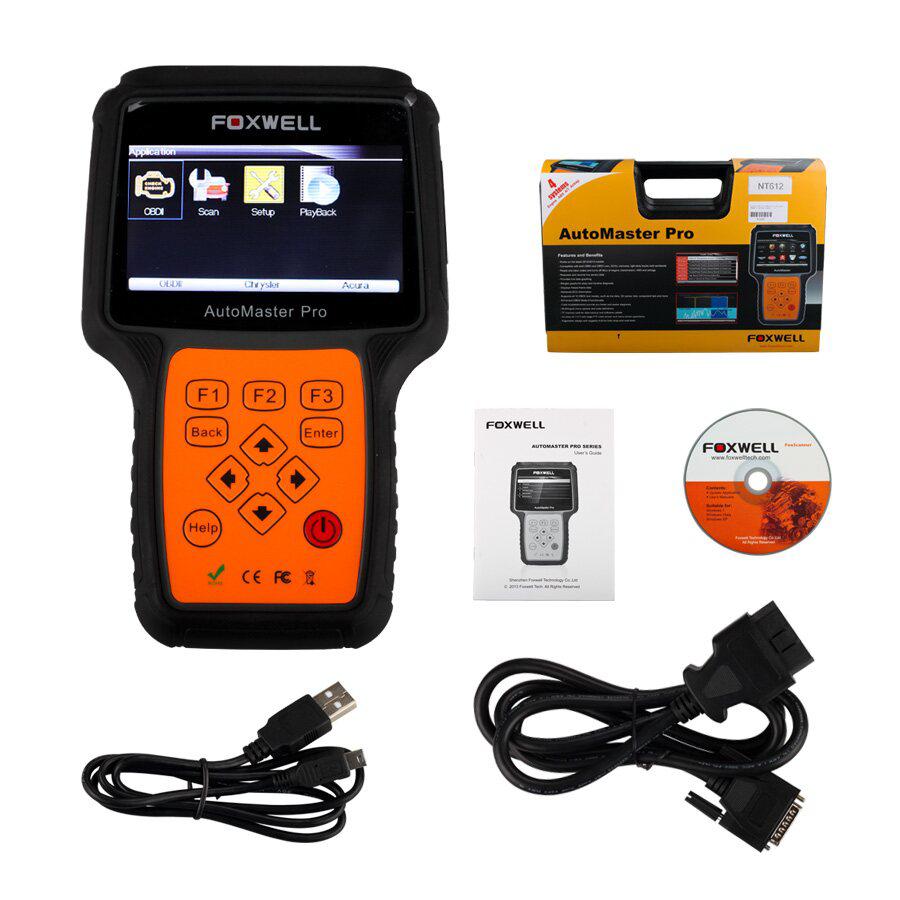 New Foxwell NT612 AutoMaster Pro European Makes 4 Systems Scanner