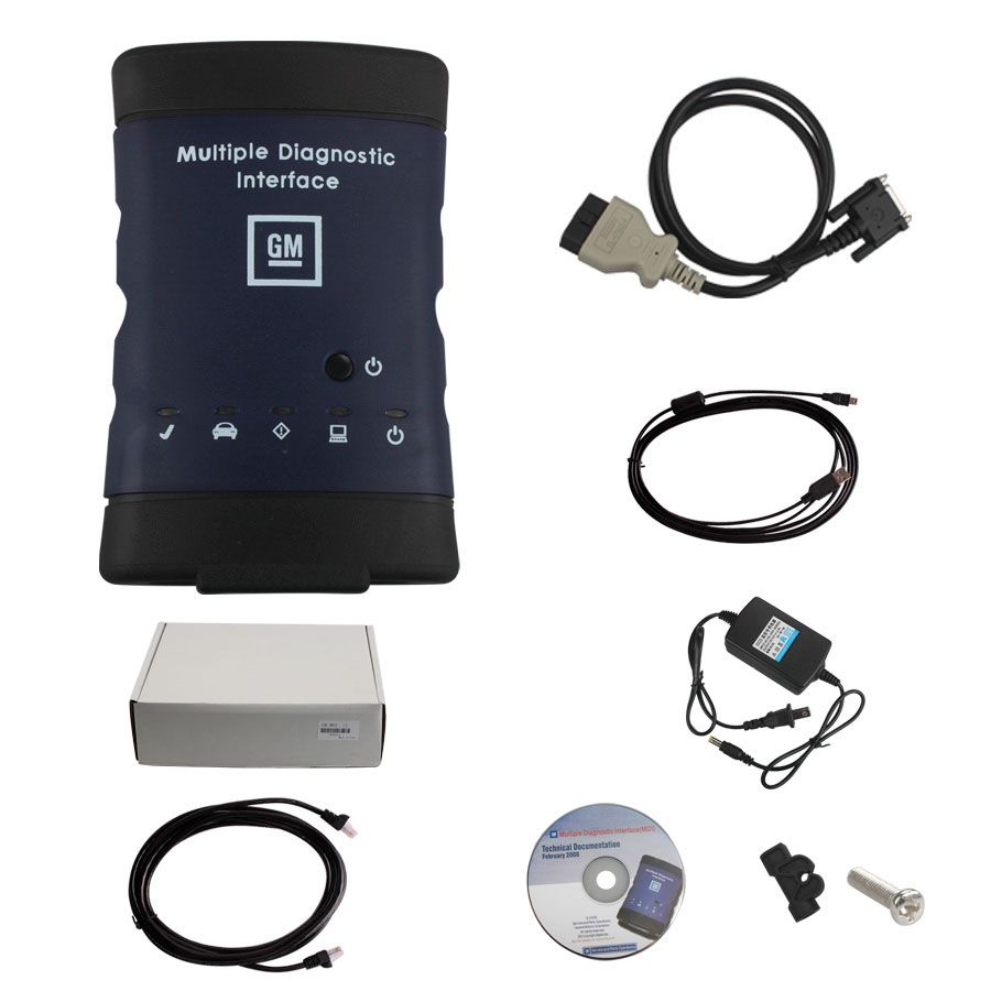 Newest High Quality GM MDI Multiple Diagnostic Interface Wifi with Software DVD