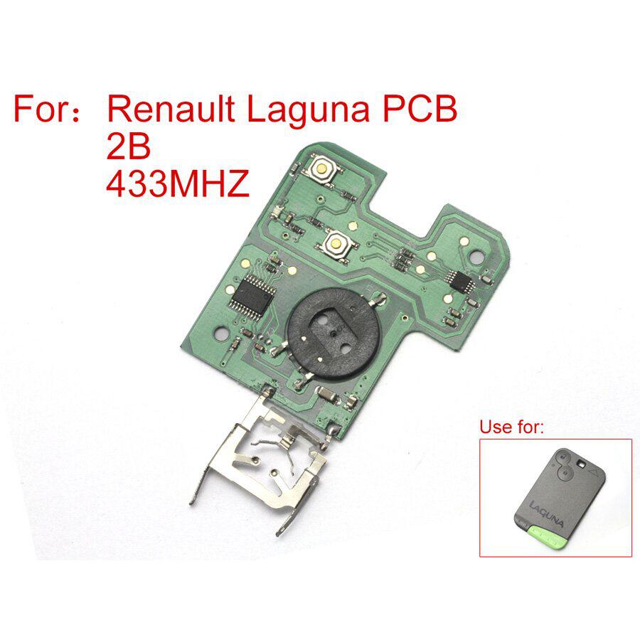 Remote Board 2 buttons 433MZH For Renault Laguna