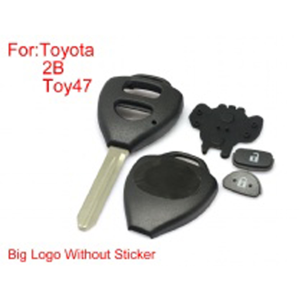 Remote Key Shell For Toyota Corolla 2 Buttons TOY47 Big Logo With Paper 10PCS/lot
