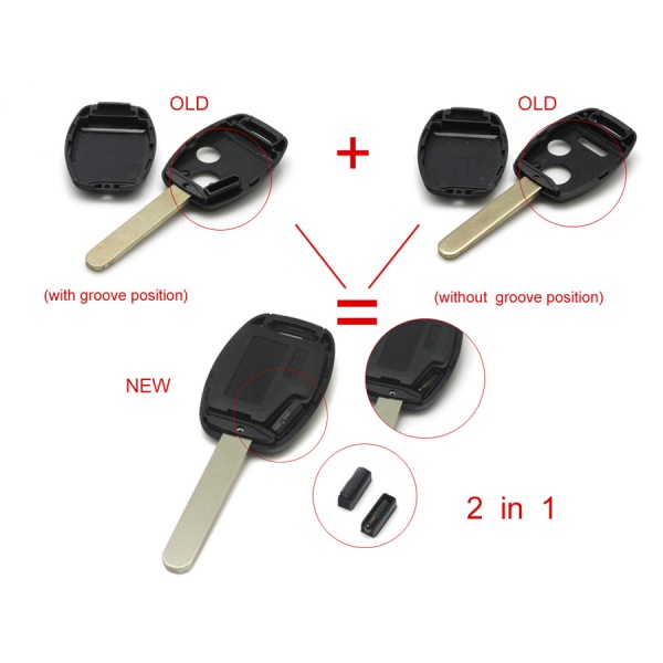 Remote Key Shell 3+1 button for Honda Displays