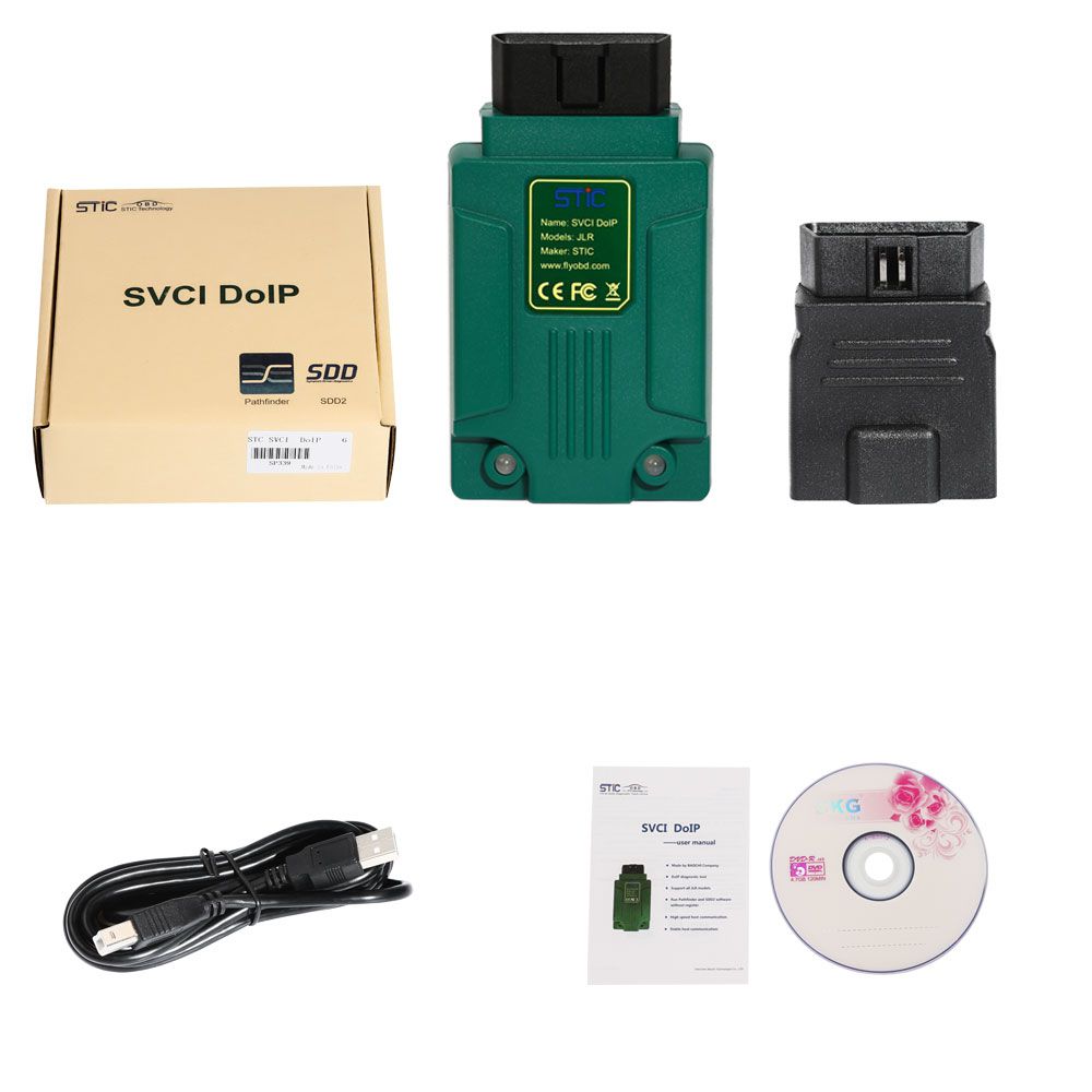 SVCI DoIP JLR Diagnostic Tool with PATHFINDER & JLR SDD V157 for Jaguar Land Rover 2005-2019 with Online Programming Function