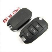 508 Remote 3 Button For Peugeot 433mhz