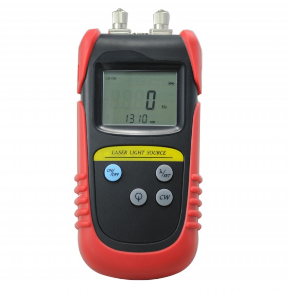 TLD7002D Hand Held Optical Laser Light Source Dual Wavelength 850/1300/1310/1550nm with FC/ST/SC Converters