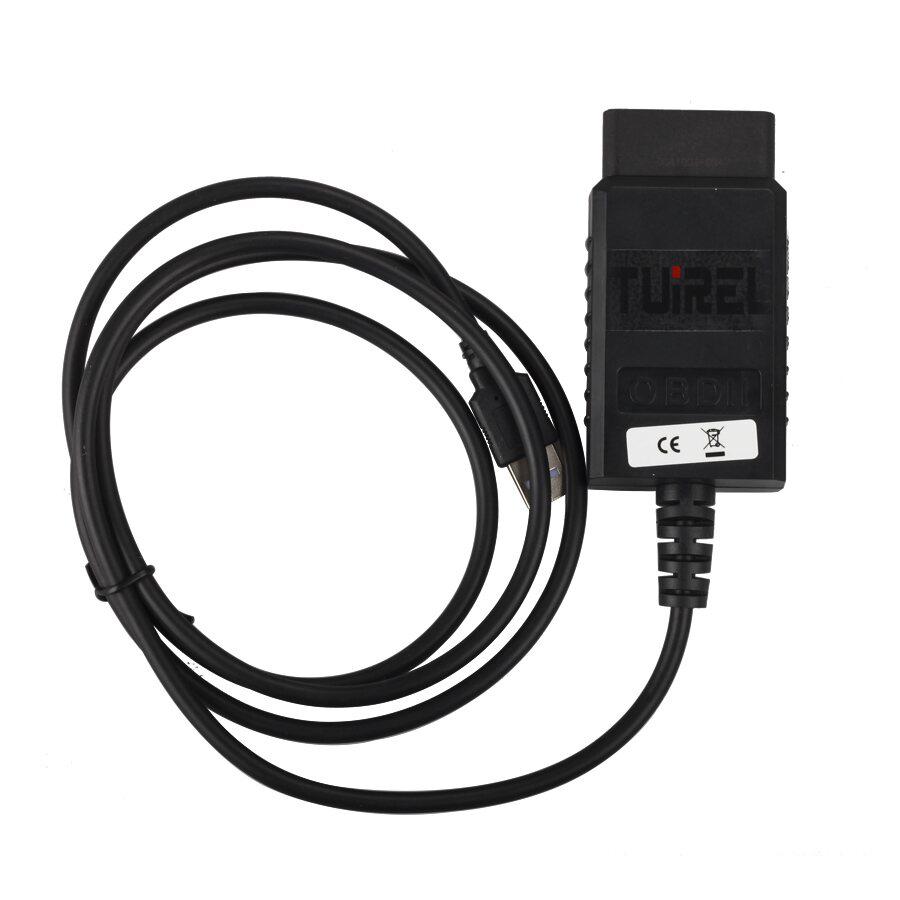USB ELM327 V1.4 Plastic OBDII EOBD CANBUS Scanner with FT232RL Chip Software V2.1