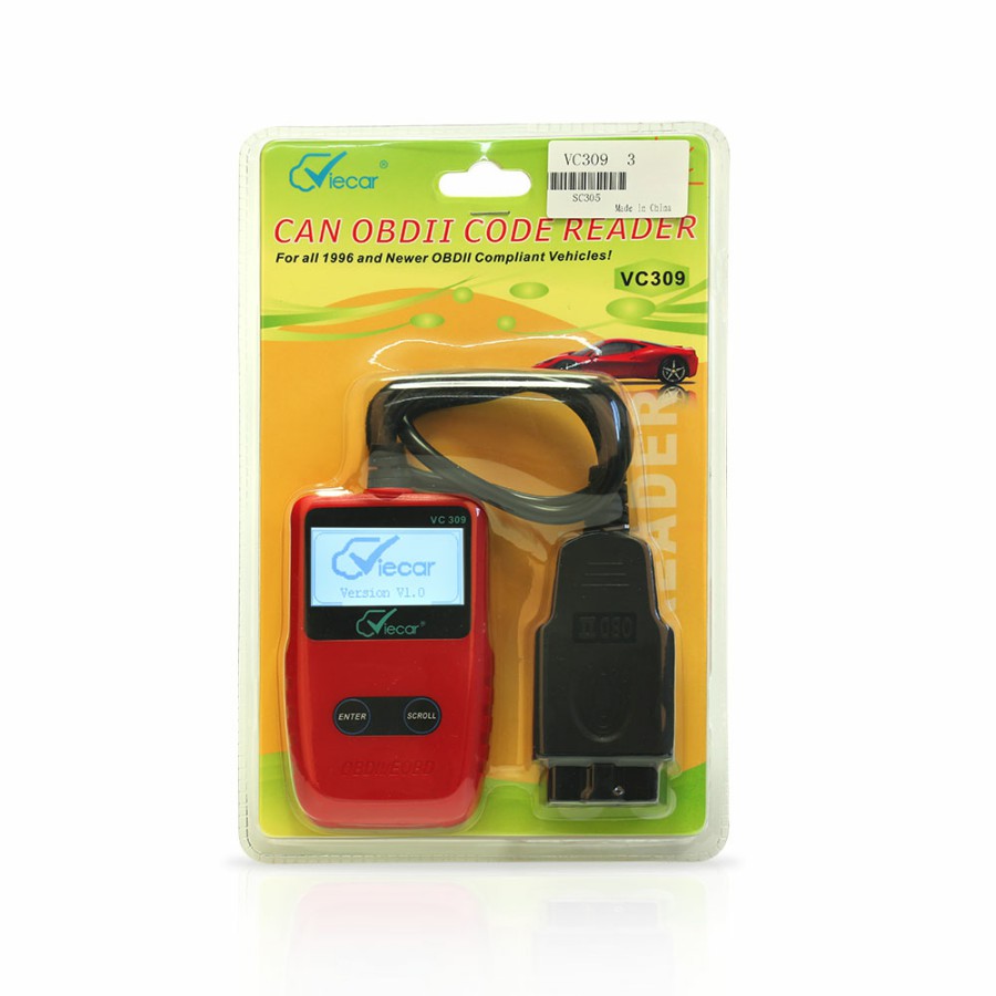Viecar VC309 OBDII Code Reader Diagnostic-Tool Work With Most compliant Vehicles