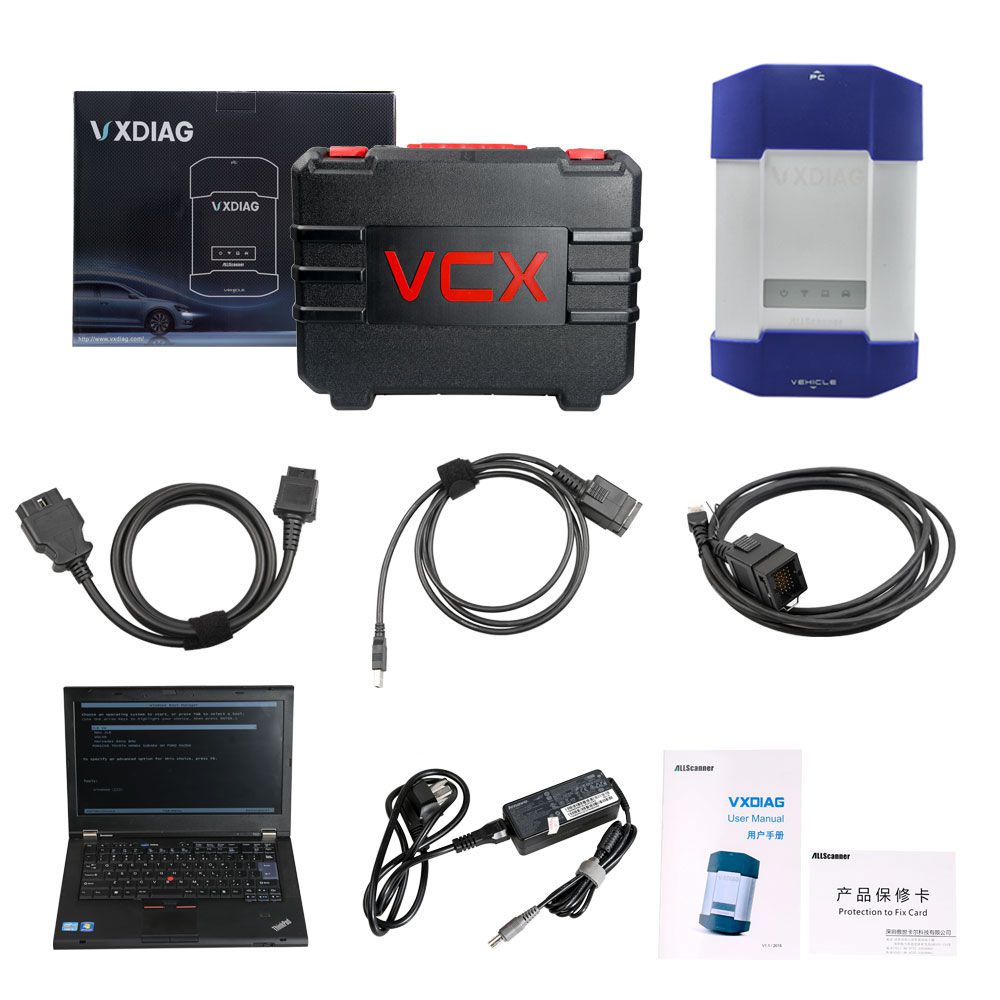 VXDIAG Multi Diagnostic Tool for Full Brands HONDA/GM/VW/FORD/MAZDA/TOYOTA/Subaru/VOLVO/ BMW/BENZ with 2TB HDD & Lenovo T440