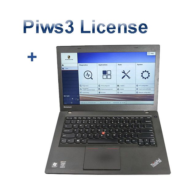 VXDIAG Porsche Tester III Piwis3 License with V38.40 Software SSD 240G and Lenovo T440P Laptop