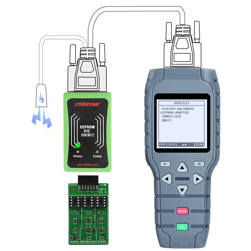 OBDSTAR X-100 PRO Auto Key Programmer (C+D) Type for IMMO+Odometer+OBD Software Get Free PIC and EEPROM 2-in-1 Adapter