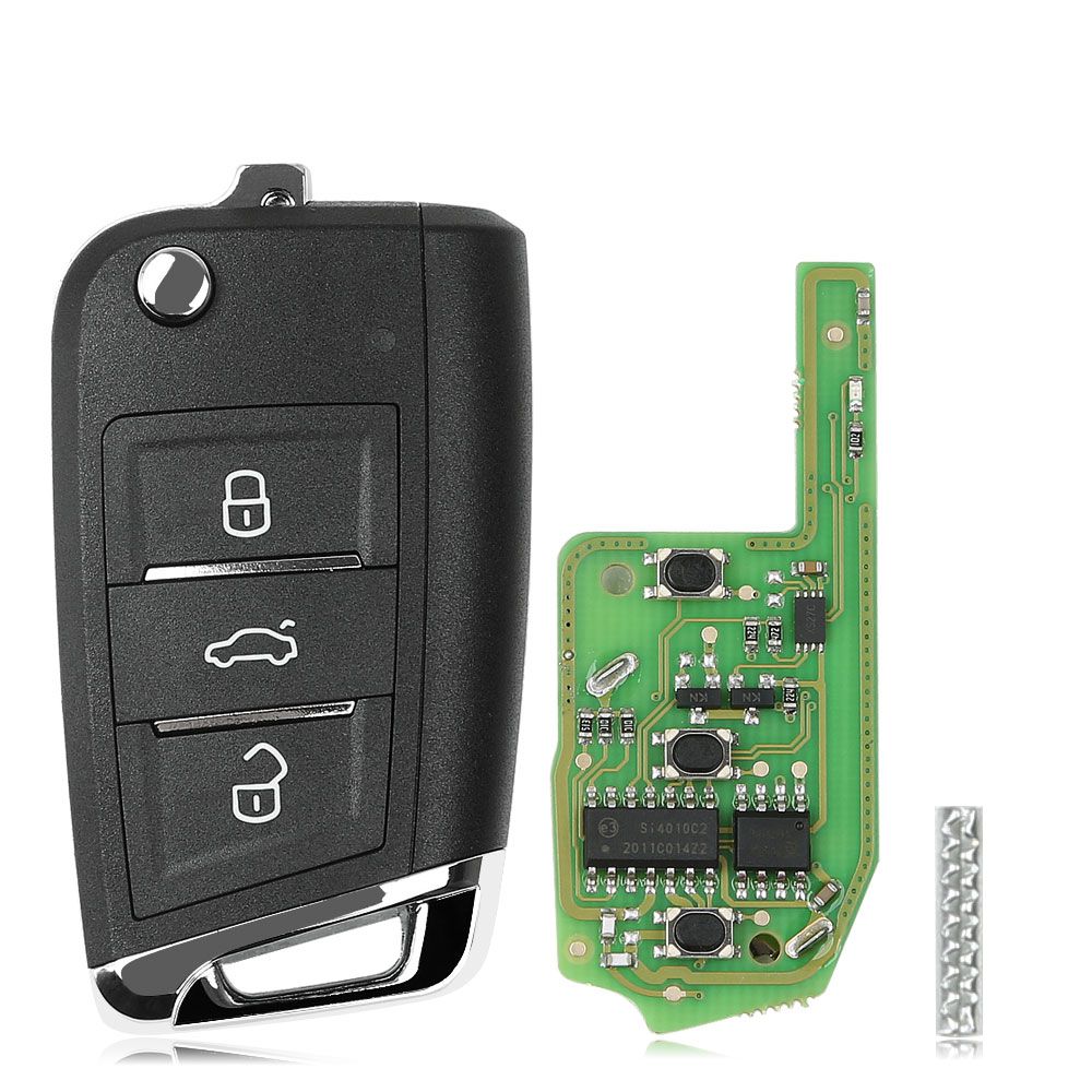 Xhorse XEMQB1EN Super Remote Key VW MQB 3 Buttons with Built-in Super Chip English Version 5pcs/lot