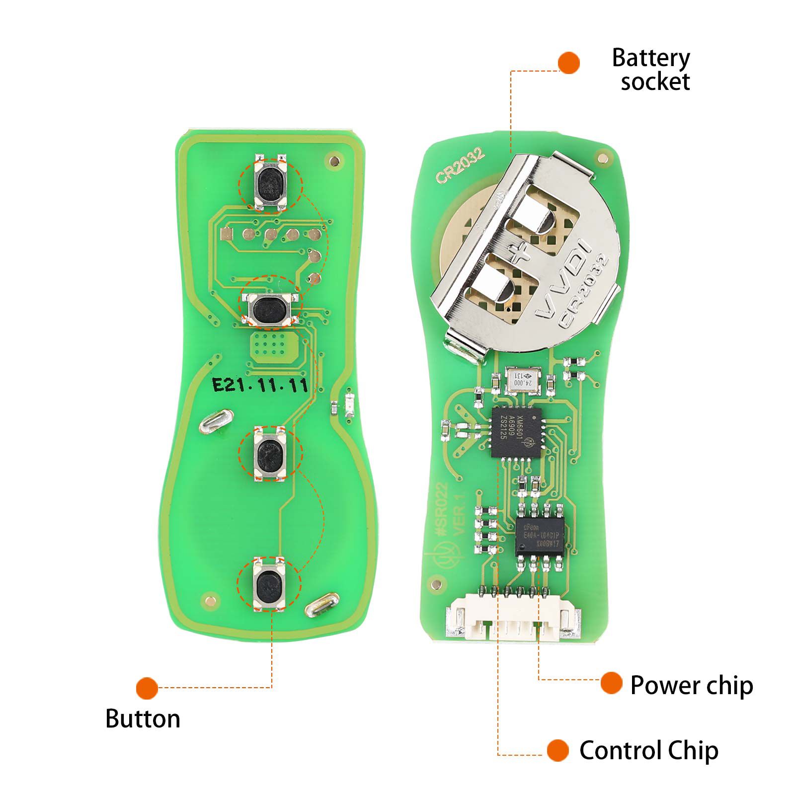 Xhorse XKNI00EN Wire Remote Key Nissan Separate 4 Buttons English Version 5pcs/lot