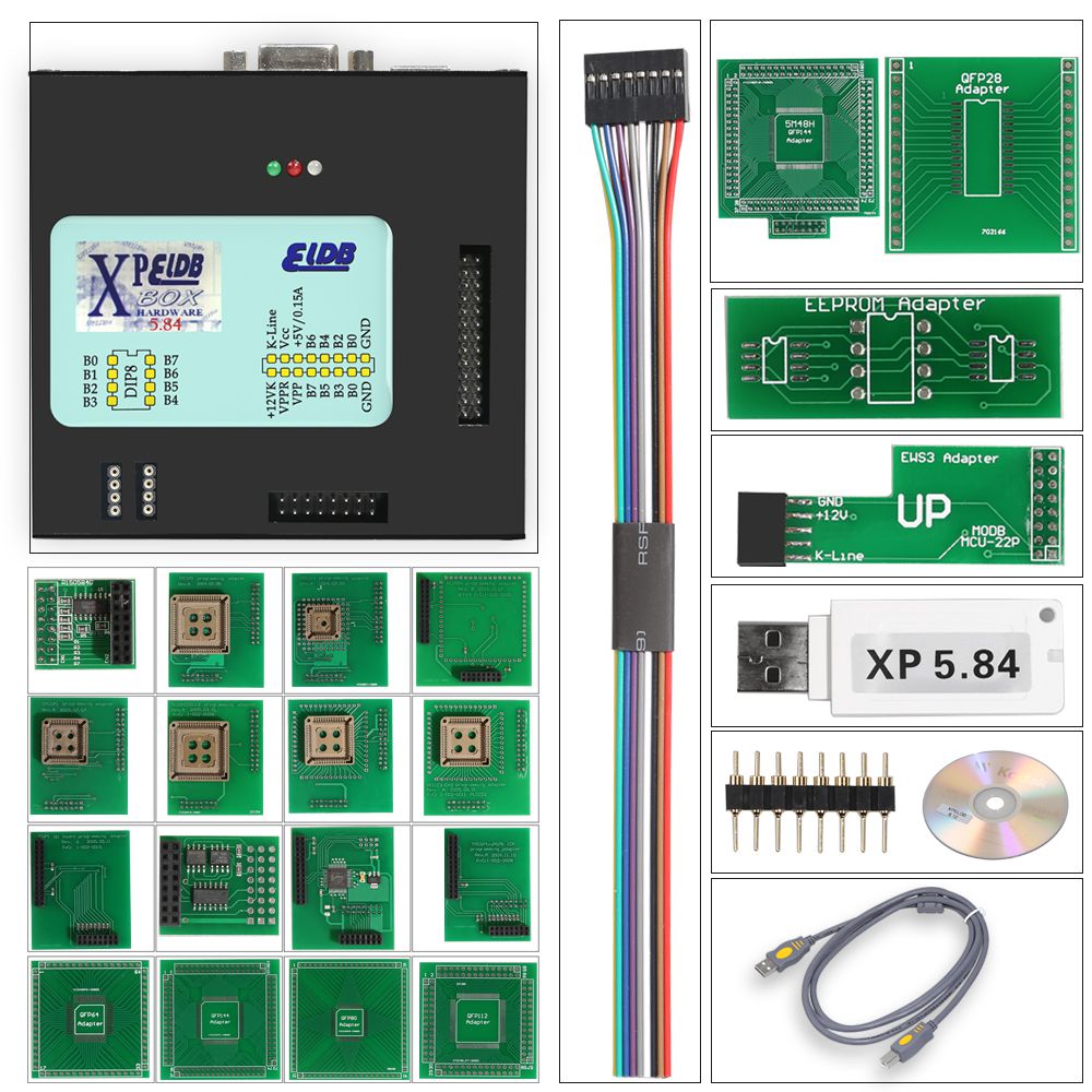 Latest Version X-PROG Box ECU Programmer XPROG-M V5.84 with USB Dongle Free Shipping