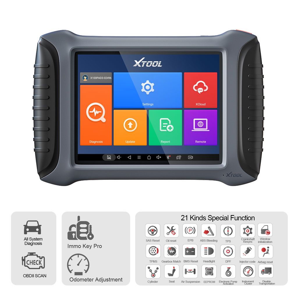 XTOOL X100 PAD3 SE Key Programmer With Full System Diagnosis and 21 Reset Functions