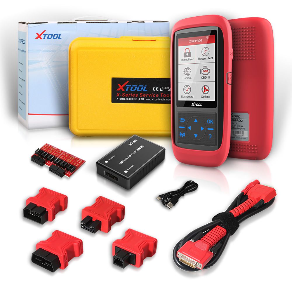 XTOOL X100 Pro2 Auto Key Programmer with EEPROM Adapter Support Mileage Adjustment