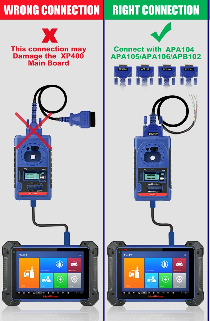 Autel XP400 Connection