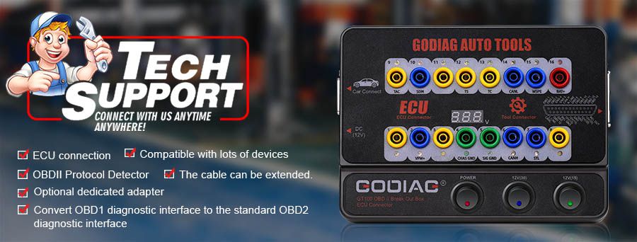 GODIAG GT100 Auto Tool OBDII Connector