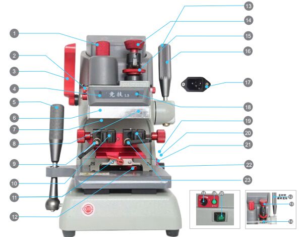 jingji key cutting machine