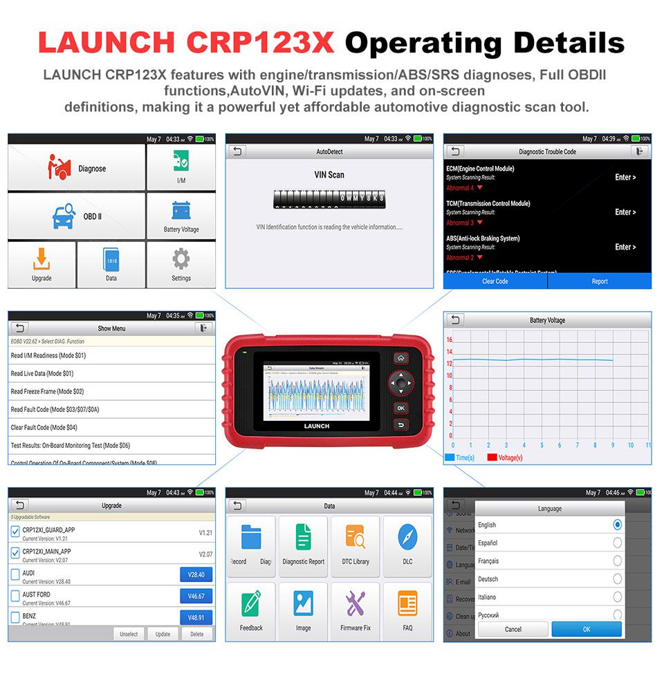 LAUNCH CRP123X OBD2 Code Reader