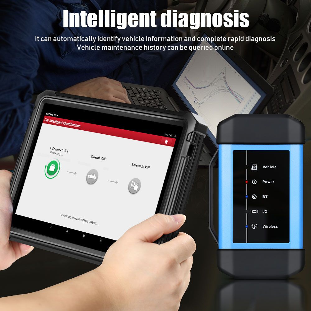 Launch X431 V+ HD3 Wifi/Bluetooth Heavy Duty Truck Diagnostic Tool 