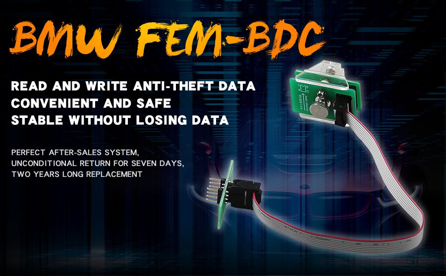 OEM BMW FEM-BDC 95128/95256 Chip Anti-theft Data Reading Adapter 8Pin Adapter Work with VVDI Prog/CG Pro 9S12/Orange5