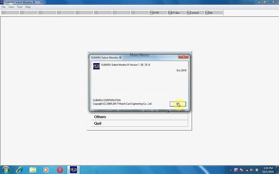 V2018.10 SUBARU SSM-III Software