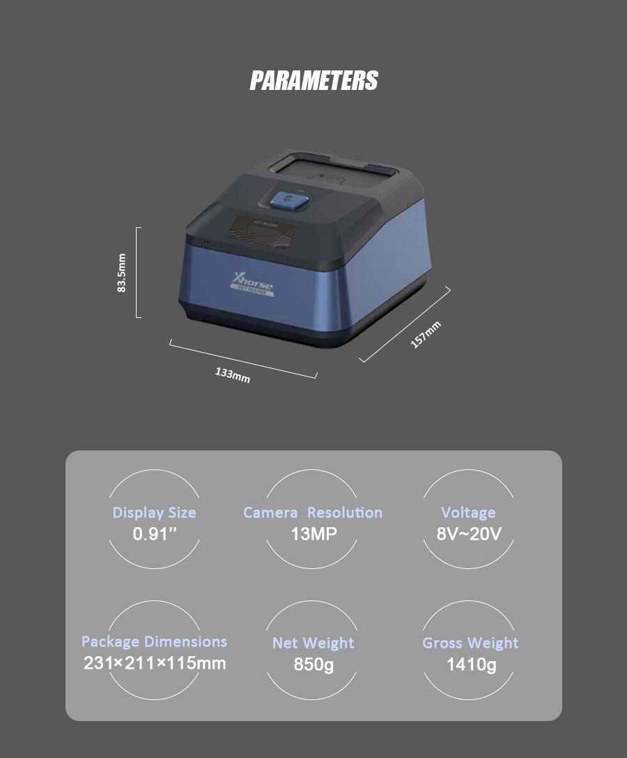 Xhorse Key Reader Blade Skimmer Key Identification Device