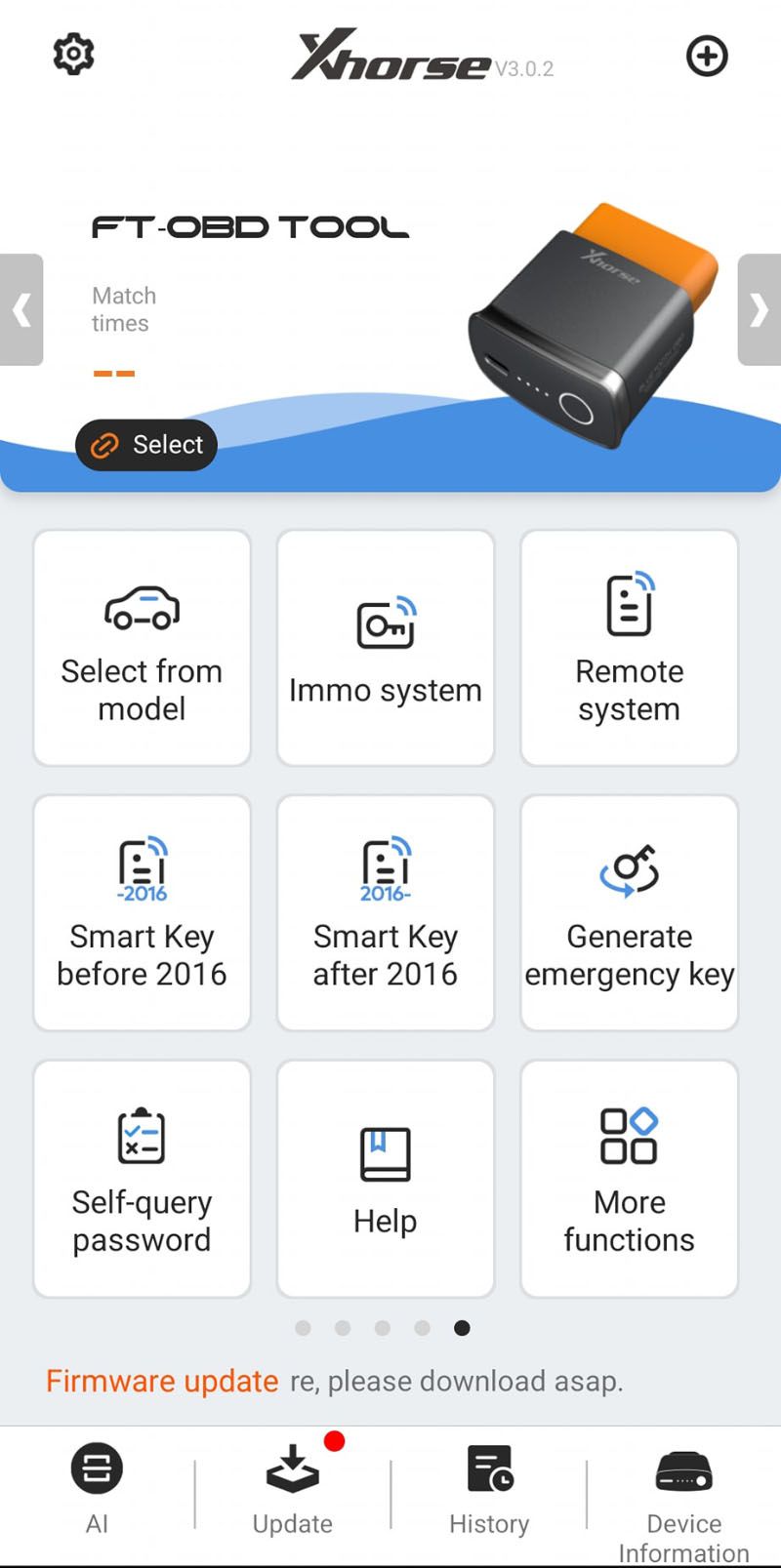  Xhorse FT-OBD MINI OBD Tool for Toyota Smart Key Support 