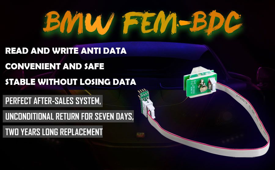 YANHUA BMW FEM/BDC 95128/95256 Chip Anti-theft Data Reading Adapter 8Pin Adapter